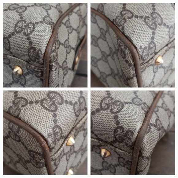 Authentic Vintage Gucci Interlocking GG Monogram Supreme Boston Doctor Satchel - Picture 12 of 12